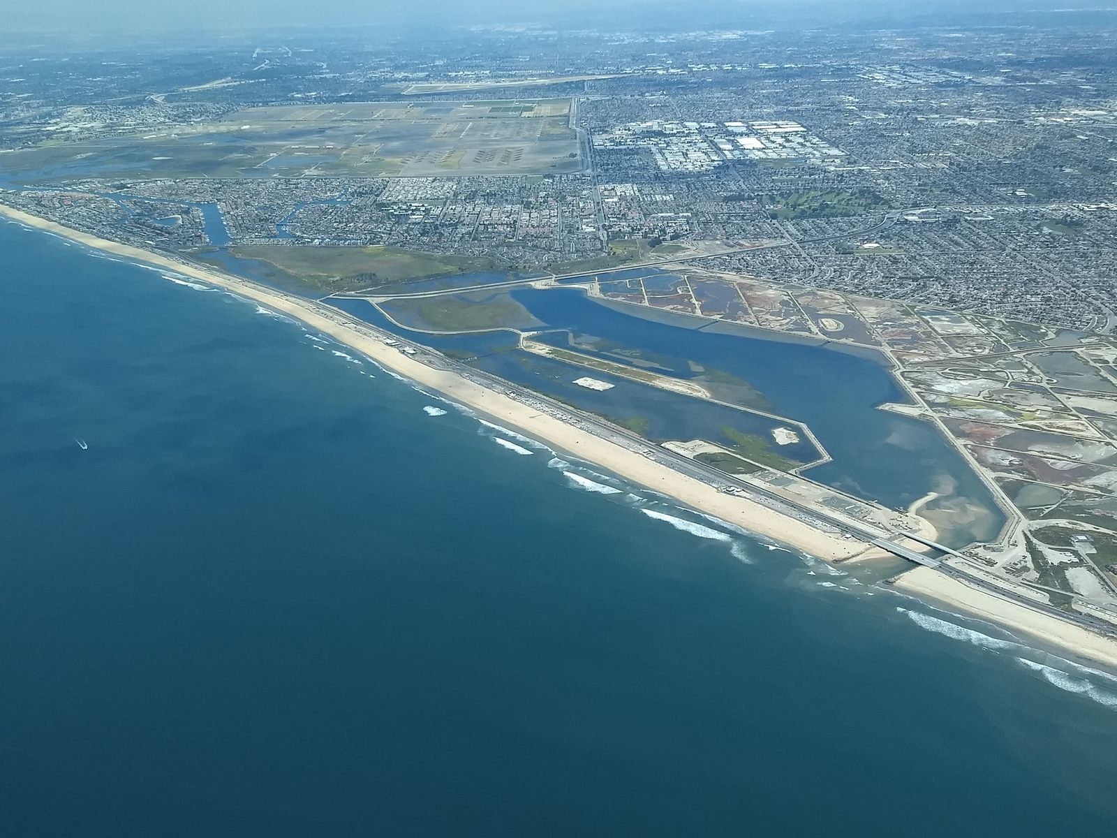 The Bolsa Chica Ecological Reserve from 3,500 feet. The Bolsa Chica Land Trust called the survey results evidence of a growing, healthy ecosystem.