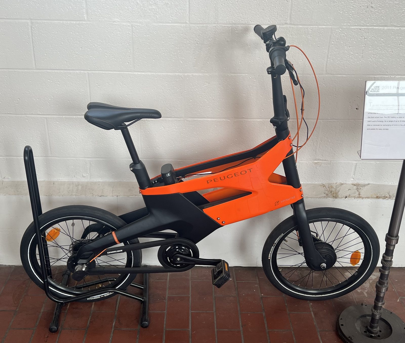 File photo: a 2011 Peugeot AE21 hybrid electric bicycle on display at the Lane Motor Museum. Researchers at UC San Diego counted at least 4,035 collisions involving e-bike riders in California between 2018 and 2024.