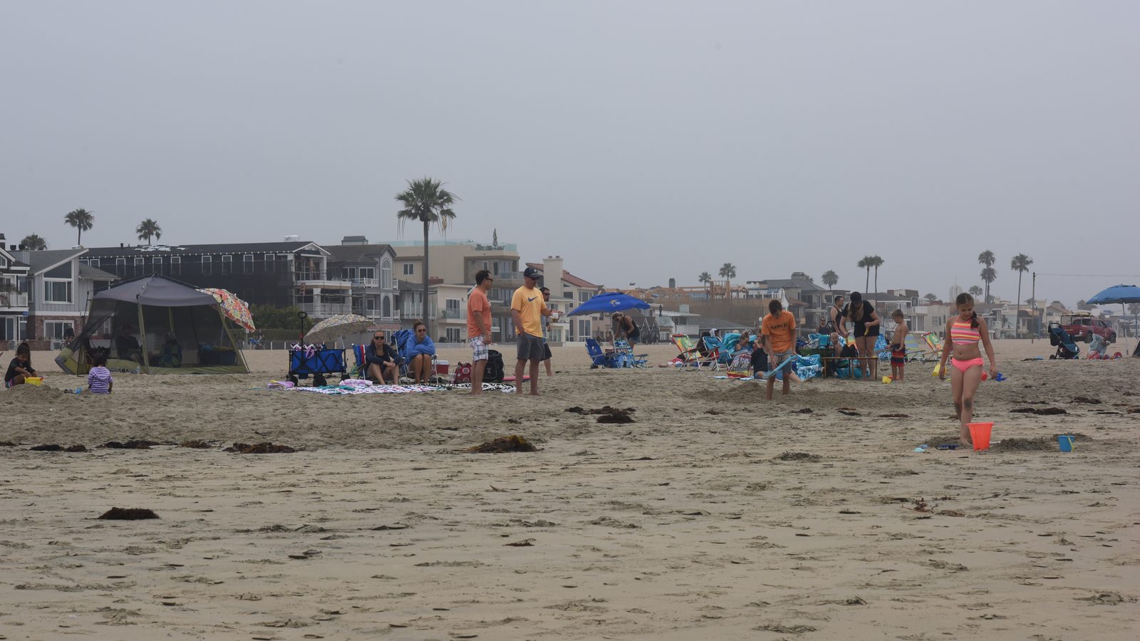 File photo: the coastal bike path near Tower 20 and the Newport Pier, just down the coast from Huntington Beach. Rain is expected to reach the Orange County coast on Wednesday as a low pressure system moves inland.