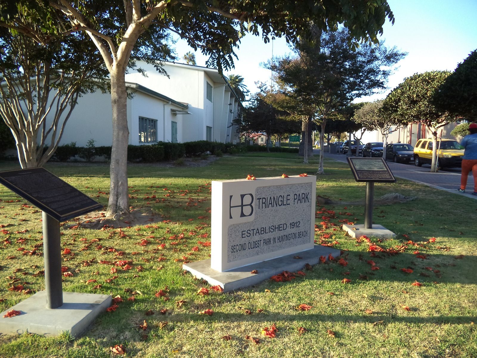 The Huntington Beach Public Library at Triangle Park, 525 Main St.